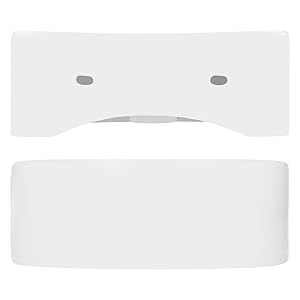 Lavabo en céramique blanc 335 x 255 x 130 mm forme arrondie design classique lave-mains suspendu