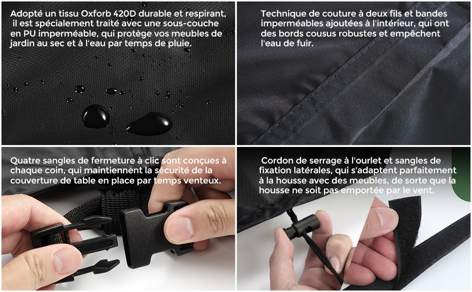 Housse Imperméable pour Meubles de Jardin