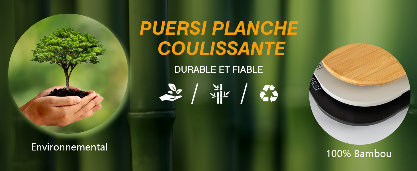 PUERSI Planche Coulissante pour Thermomix TM6/TM5, 2e Génération