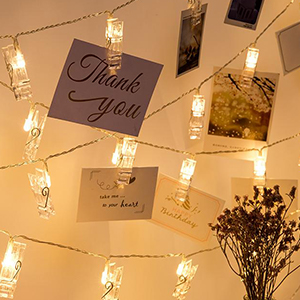 fotowand led photo clips led fotoclips lichterkette bilder Clip Fotolichter