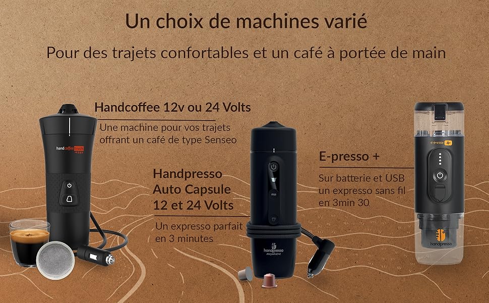 Un choix de machines à acfé portables varié