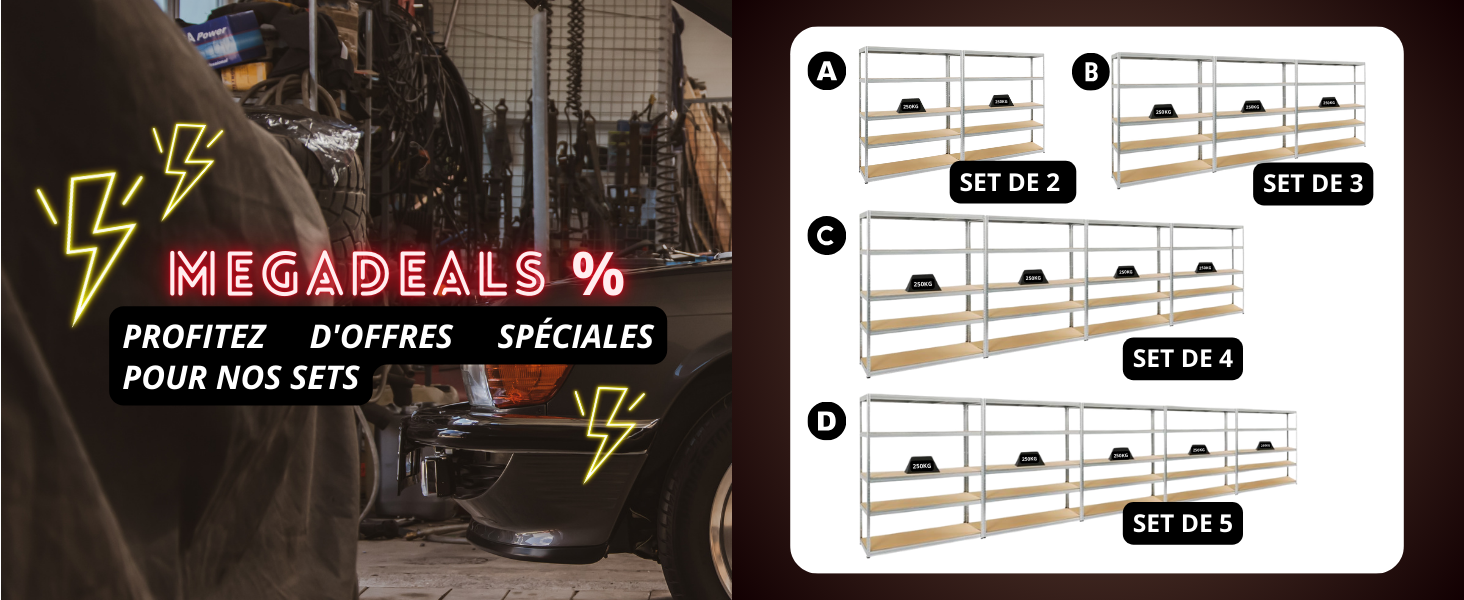 Megadeals Profitez d'offres speciales pour nos sets 