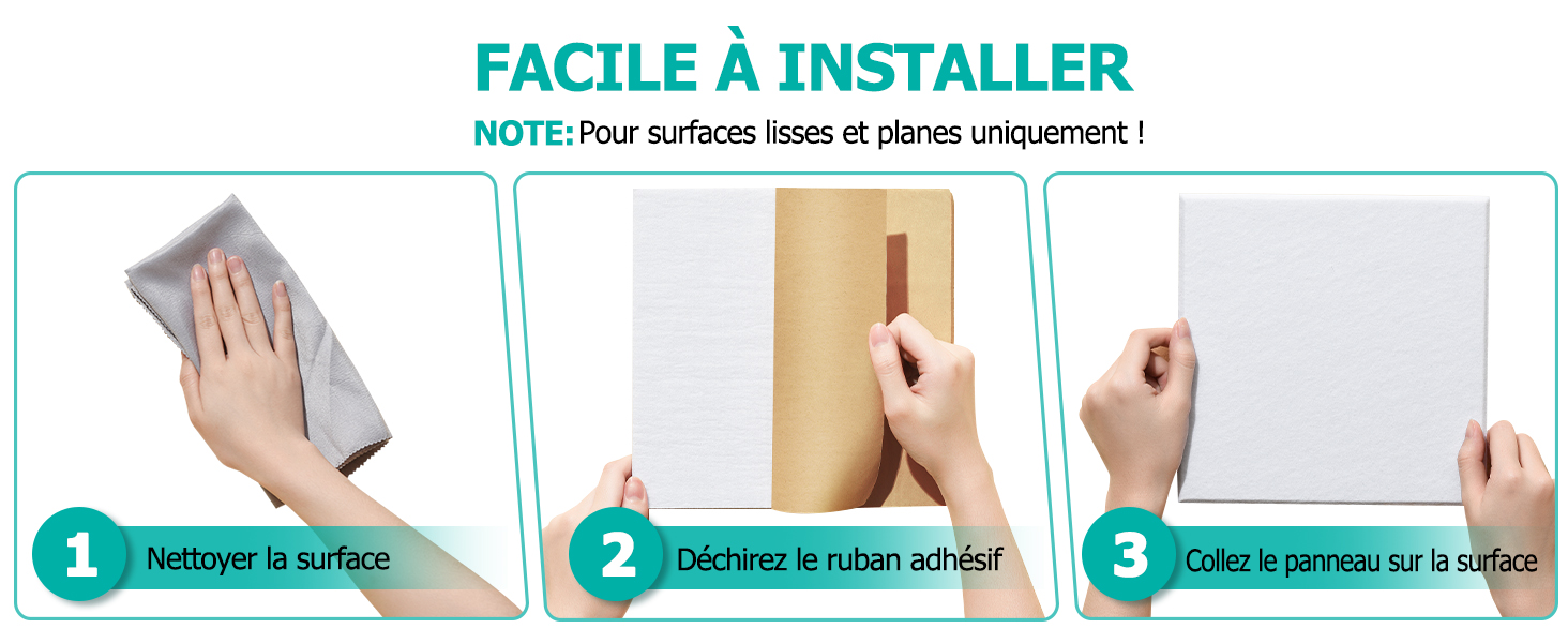 Livré avec autocollant pour une installation immédiate