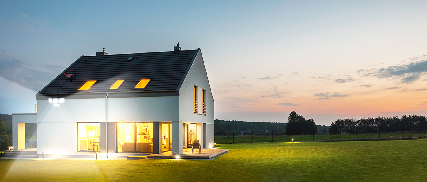 Lampe Solaire Exterieur avec Détecteur de Mouvement