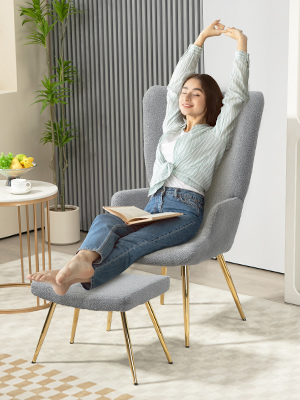 laine interieur relax reposepied fauteuille scandinave fauteuils