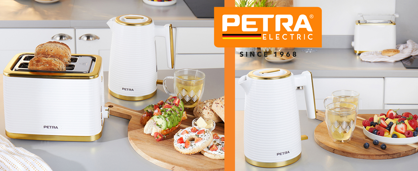 petra chevron kettle and toaster