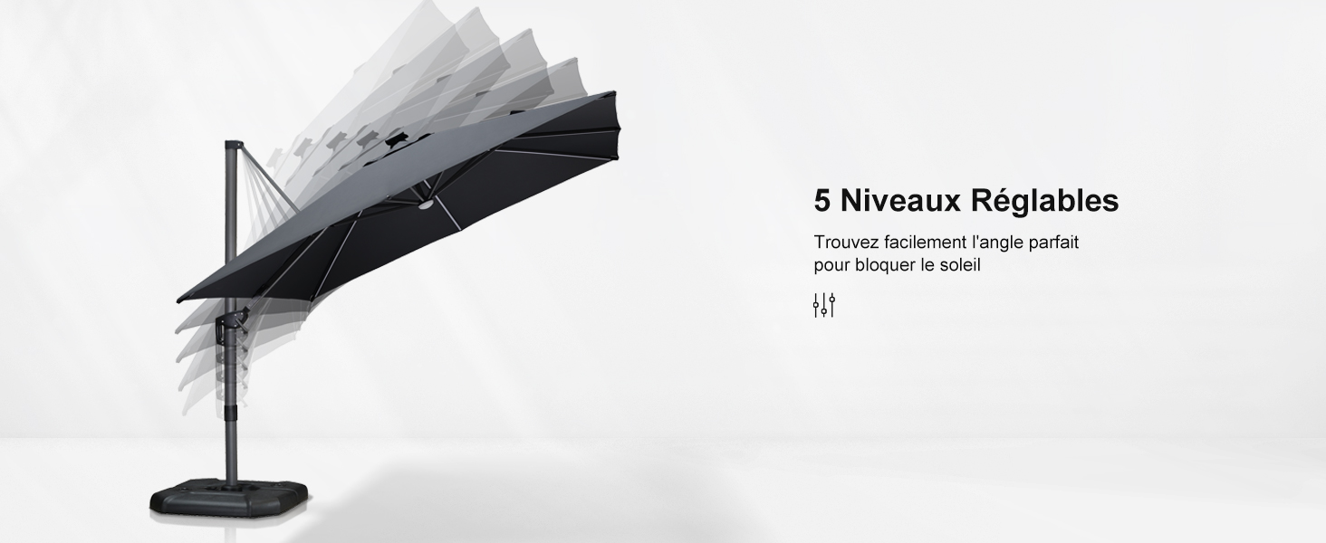parasol déporté