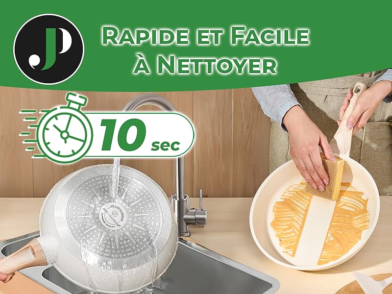 batterie de cuisine tout feux anti adhesive tous   couvercles pour  gaz cyril lignac sets
