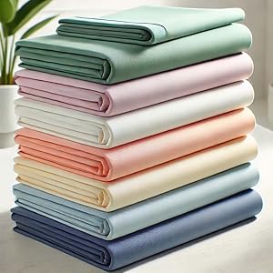 Lot de Draps Housse 140x190/200cm Polycoton 57 Fils Bonnet 25 cm Antis Plis -Repassage Facile