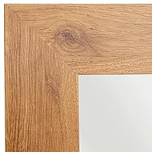 Miroir mural en bois