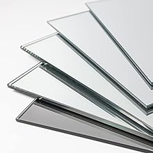 Décoration murale miroir mural - Carreaux de miroir autocollants - Sans cadre - Miroir mosaïque DIY