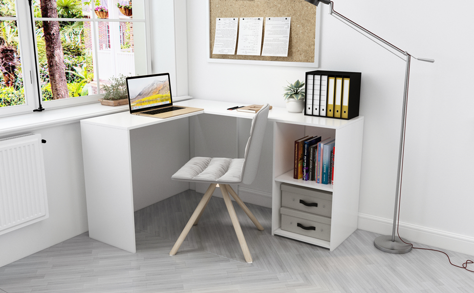bureau d'ordinateur, bureau de jeu, bureau d'angle, bureau en forme de L, bureau à domicile, bureau pour PC.   