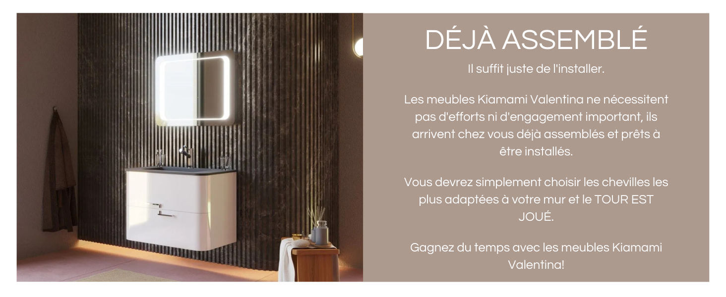 Meuble de salle de bain moderne