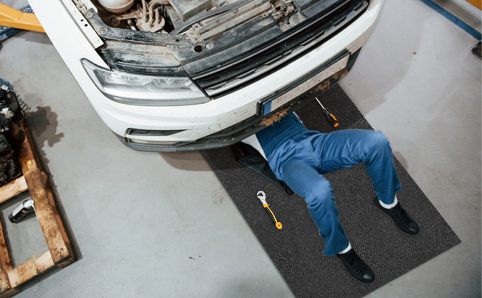 Tapis anti-déversement d'huile pour dessous de voiture