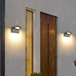Murals Imperméable IP65,Décorative Mur Lampe avec Panneau Rotatif pour Couloir Entrée Jardin
