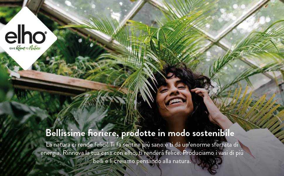 Elho Pot de fleurs intérieur durable en plastique