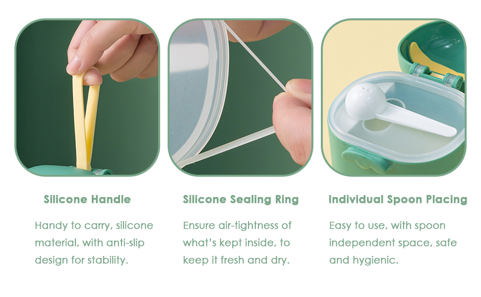 conteneur alimentaire scellé portable lait en poudre couvercle hermétique distributeur boîte