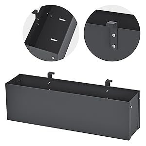 ML-Design Blumenkasten Mülltonnenverkleidung Balkon Metall Pflanzkasten Balkonkasten Geländerkasten