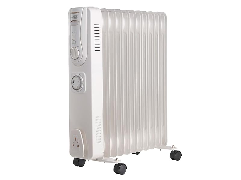 VonHaus Radiateur Bain d'Huile à 11 Ailettes à Commande Thermostatique