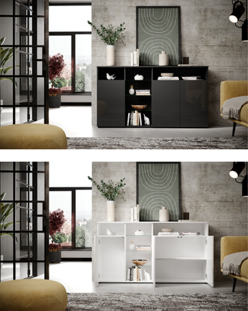 MB Muebles Bonitos Design Ameublement buffet bas moderne pour salon salle a manger