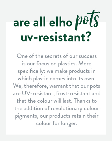 Elho Pot de fleurs en plastique pour extérieur et intérieur résistant au gel et aux UV