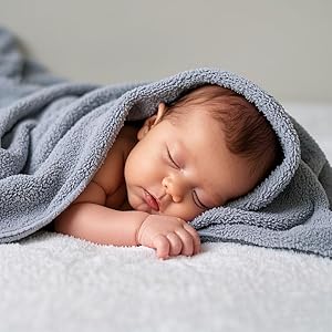Cape de Bain Bebe avec Capuche 100% Coton Naturel 