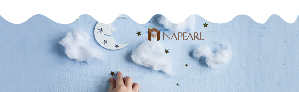 Rideaux Napearl pour chambre d'enfant ou garçon, jolis rideaux avec étoiles.