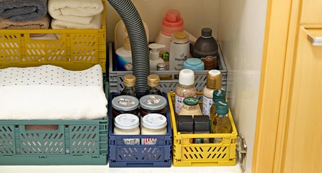 boîtes de rangement caisses en couleur