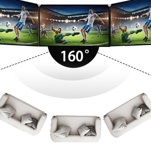 ANGLE DE VISION 160°