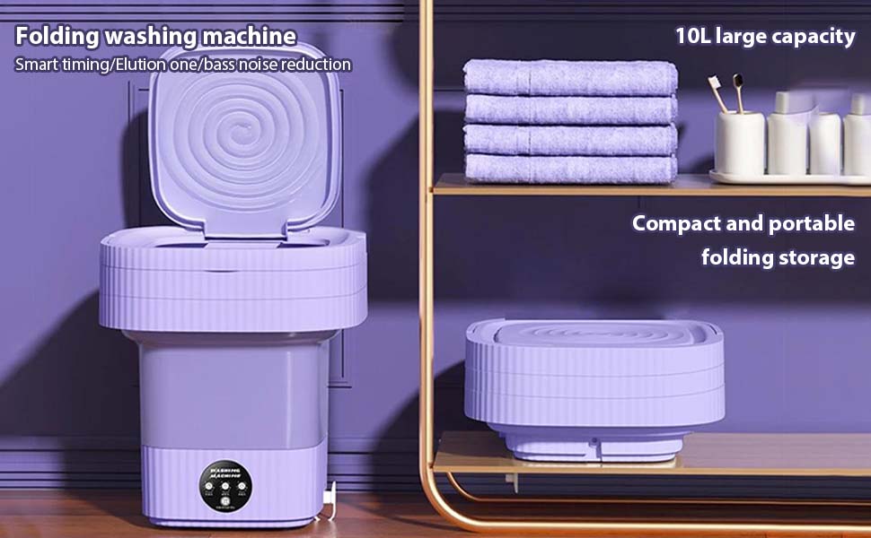 Mini machine à laver pliable 10L 