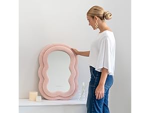 flamingueo miroir vague miroir mural asymétrique miroir asymétrique miroir ondulé miroir