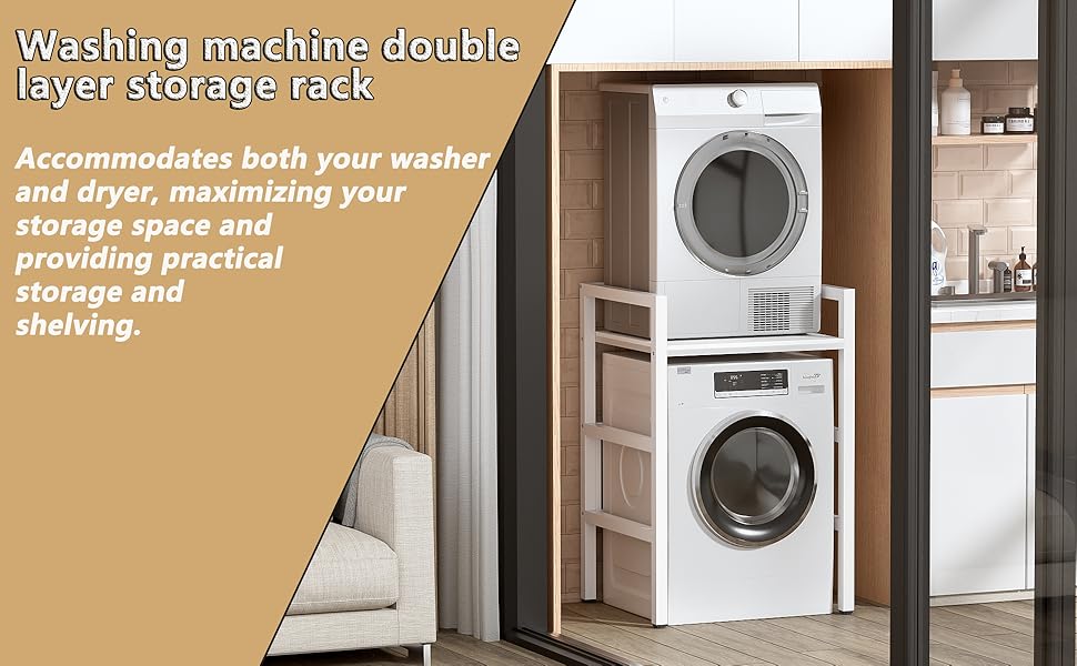 armoire de rangement pratique pour machine à laver et sèche-linge