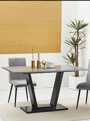 Homcom Table à manger pour 4 à 6 personnes