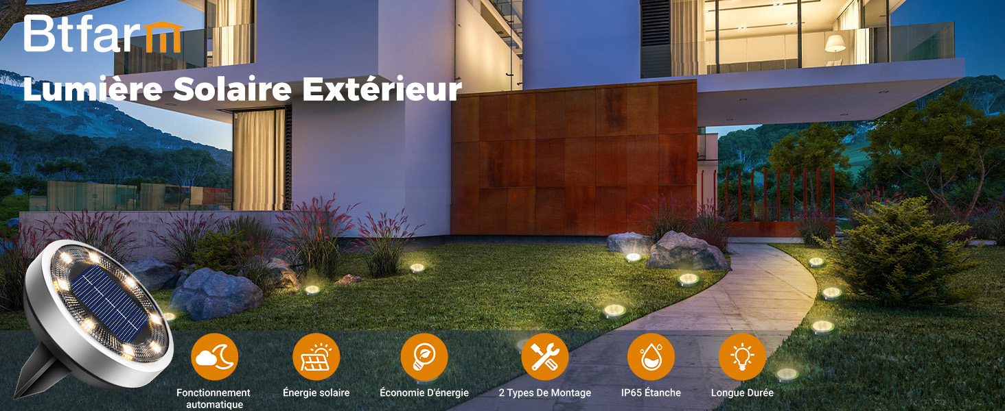 lampe solaire exterieur jardin
