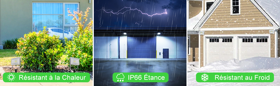 Lampe LED Exterieur Étanche IP66